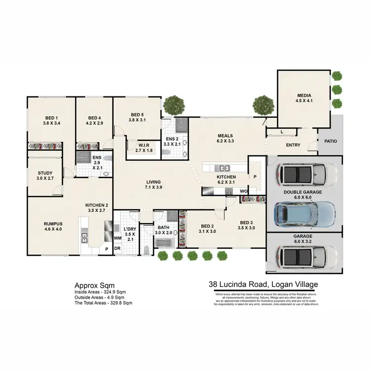 Floorplan of Homely house listing, 38 Lucinda Road, Logan Village QLD 4207