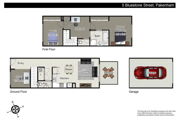 Floorplan of Homely house listing, 5 Bluestone Street, Pakenham VIC 3810