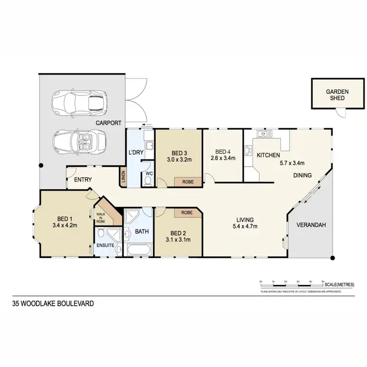 Floorplan of Homely house listing, 35 Woodlake Boulevard, Durack NT 830