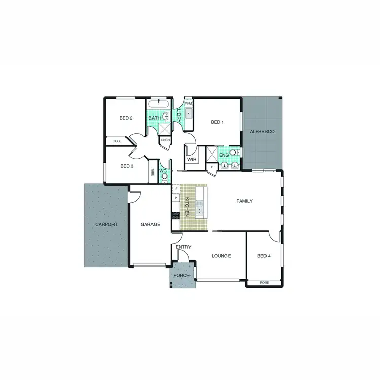 Floorplan of Homely semi-detached listing, 34A Mulley Street, Holder ACT 2611