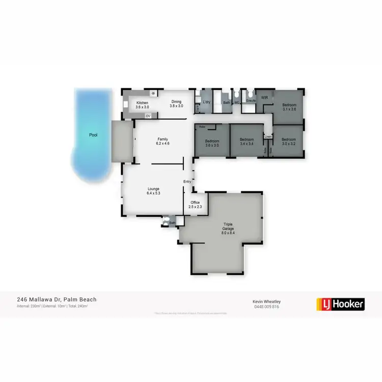 Floorplan of Homely house listing, 246 Mallawa Drive, Palm Beach QLD 4221
