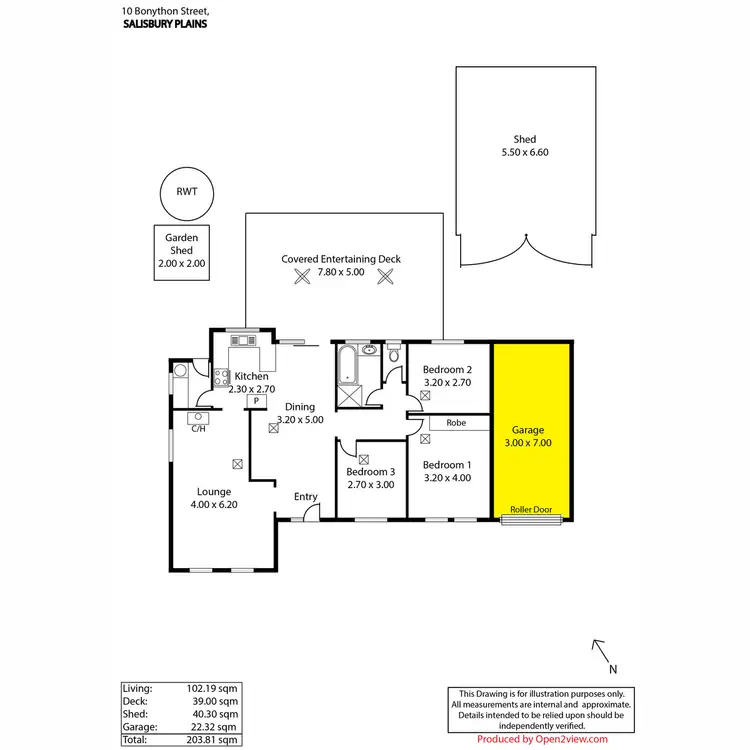 Floorplan of Homely house listing, 10 Bonython Street, Salisbury Plain SA 5109
