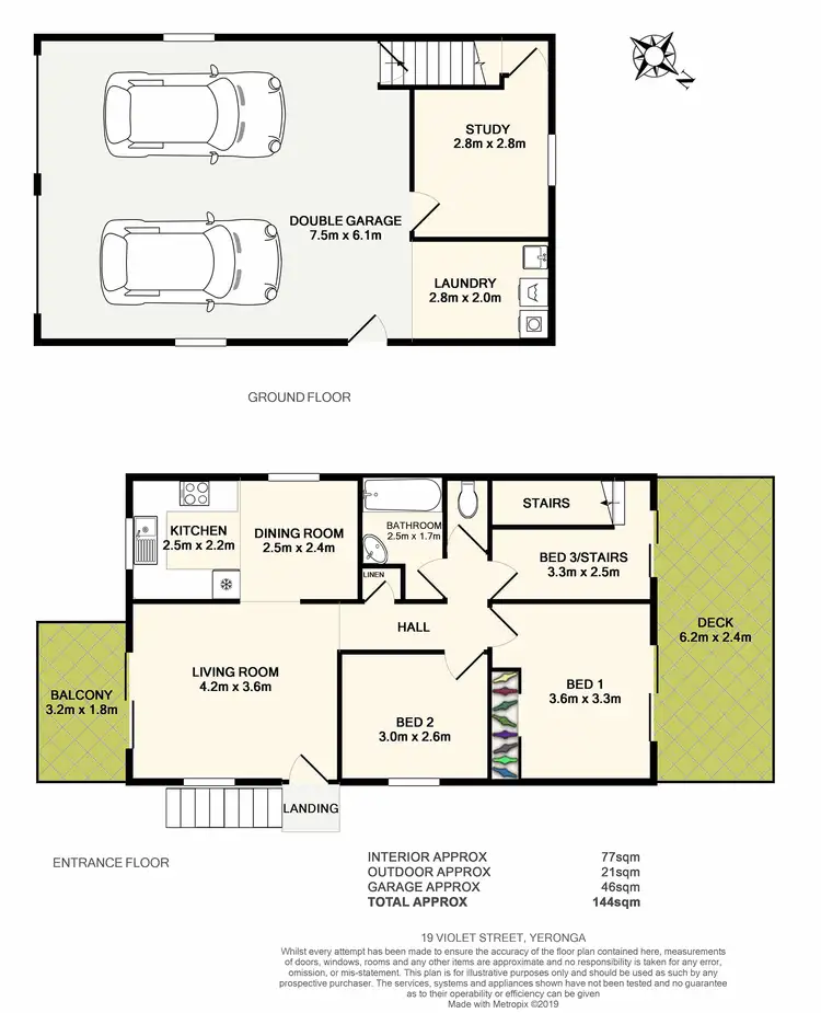 Floorplan of Homely house listing, 19 Violet Street, Yeronga QLD 4104