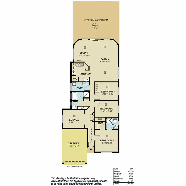 Floorplan of Homely house listing, 17A Janlyn Road, Vista SA 5091