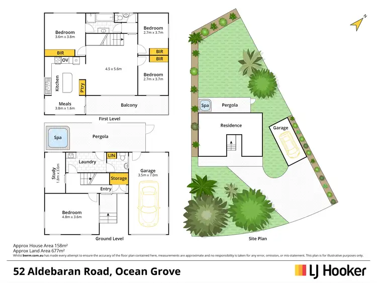Floorplan of Homely house listing, 52 Aldebaran Road, Ocean Grove VIC 3226