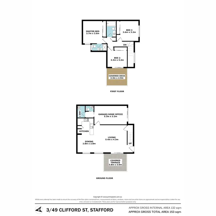 Floorplan of Homely townhouse listing, 3/49 Clifford Street, Stafford QLD 4053