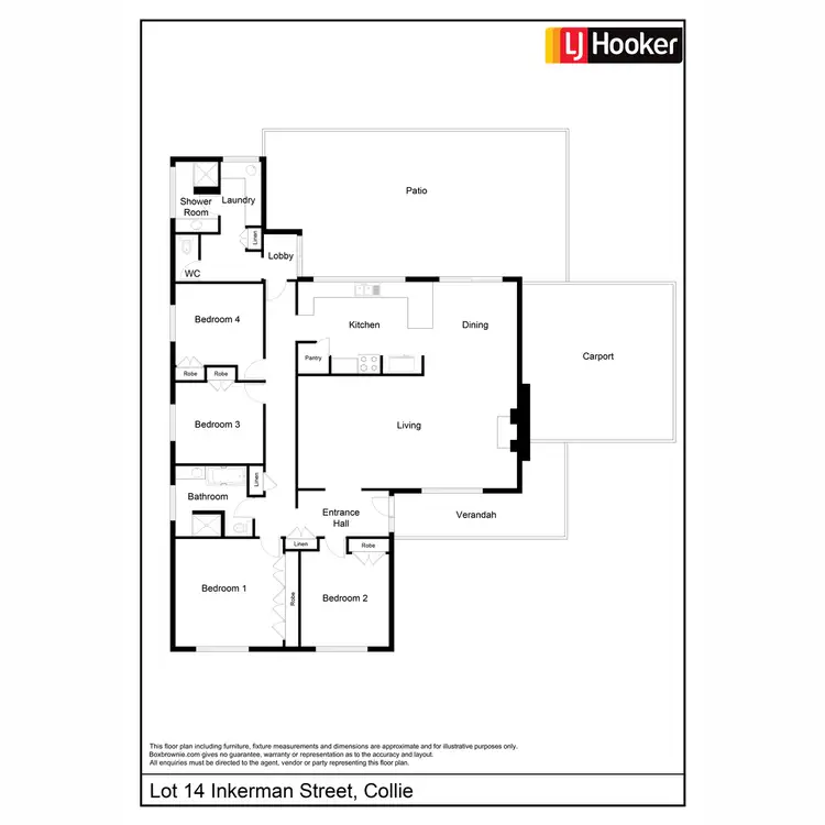 Floorplan of Homely house listing, Lot 14 Inkerman Street, Collie WA 6225