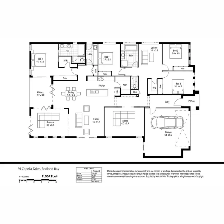 Floorplan of Homely house listing, 91 Capella Drive, Redland Bay QLD 4165