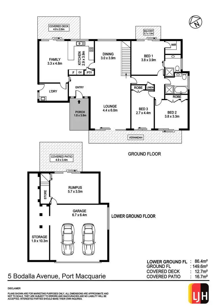 Floorplan of Homely house listing, 5 Bodalla Avenue, Port Macquarie NSW 2444