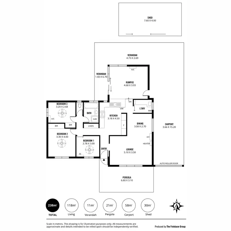 Floorplan of Homely house listing, 7 Hammond Avenue, Brahma Lodge SA 5109