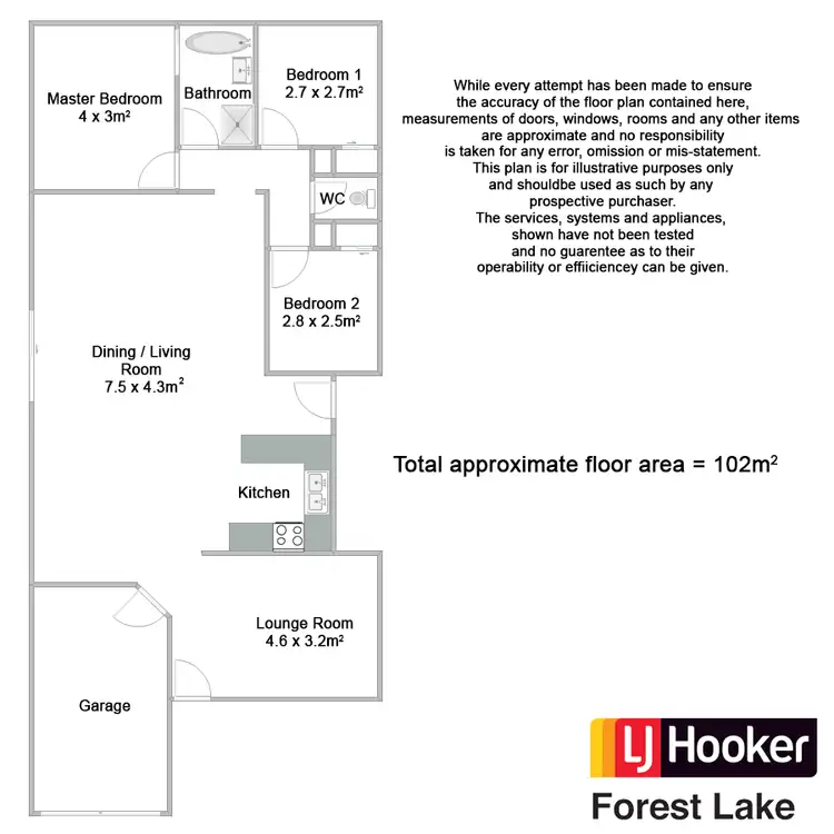 Floorplan of Homely house listing, 16 Honeysuckle Place, Forest Lake QLD 4078