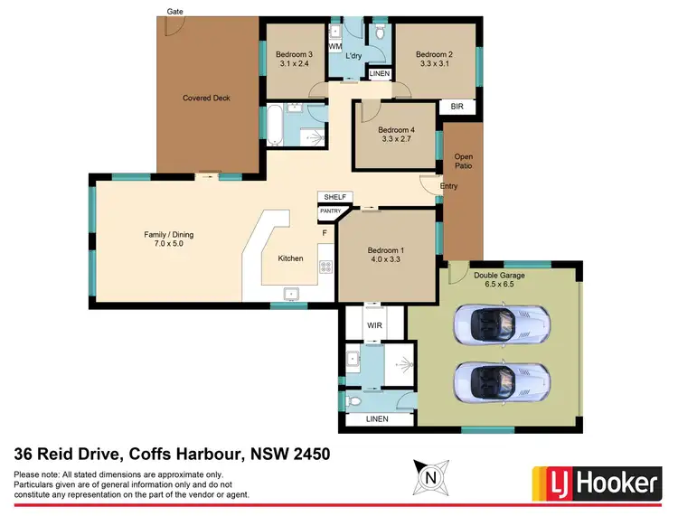 Floorplan of Homely house listing, 36 Reid Drive, Coffs Harbour NSW 2450