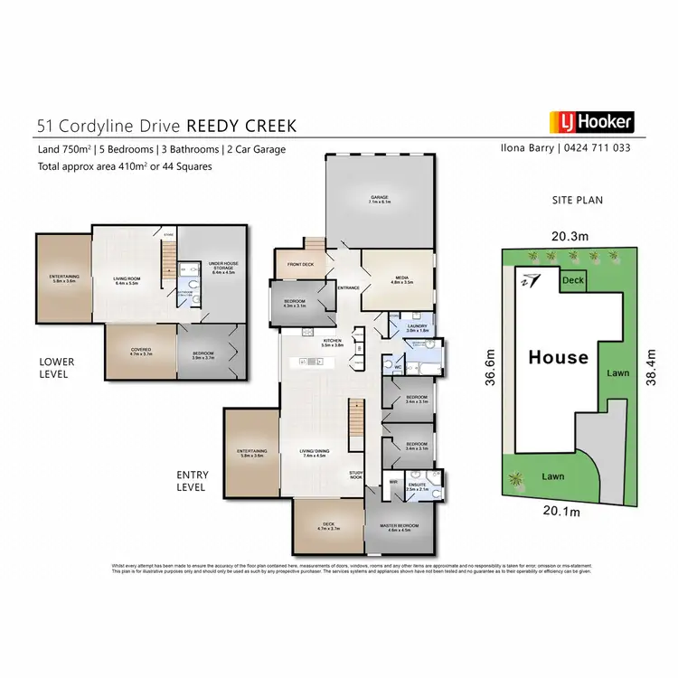 Floorplan of Homely house listing, 51 Cordyline Drive, Reedy Creek QLD 4227
