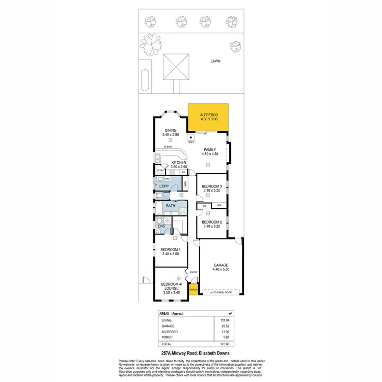 Floorplan of Homely house listing, 257a Midway Road, Elizabeth Downs SA 5113