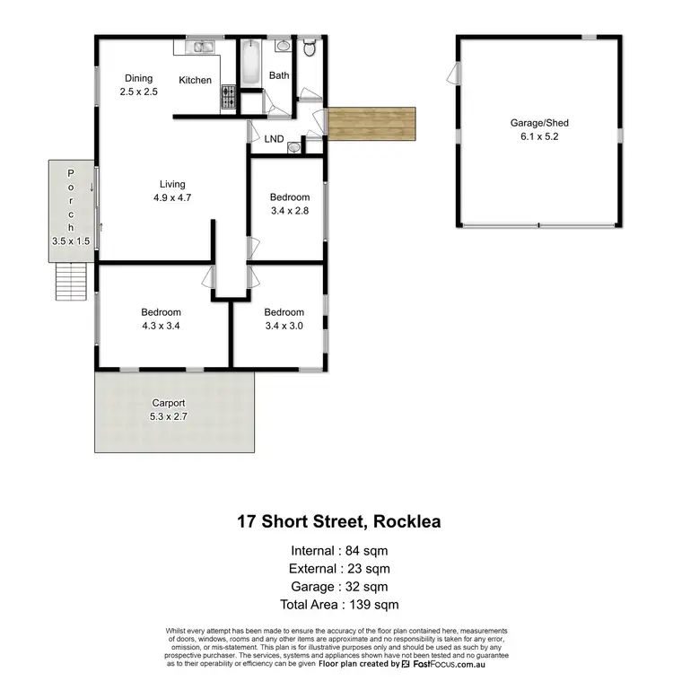 Floorplan of Homely house listing, 17 Short Street, Rocklea QLD 4106