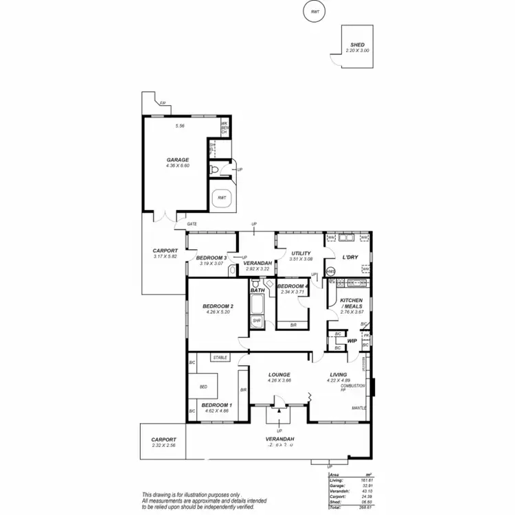 Floorplan of Homely house listing, 1 Azalea Street, Prospect SA 5082