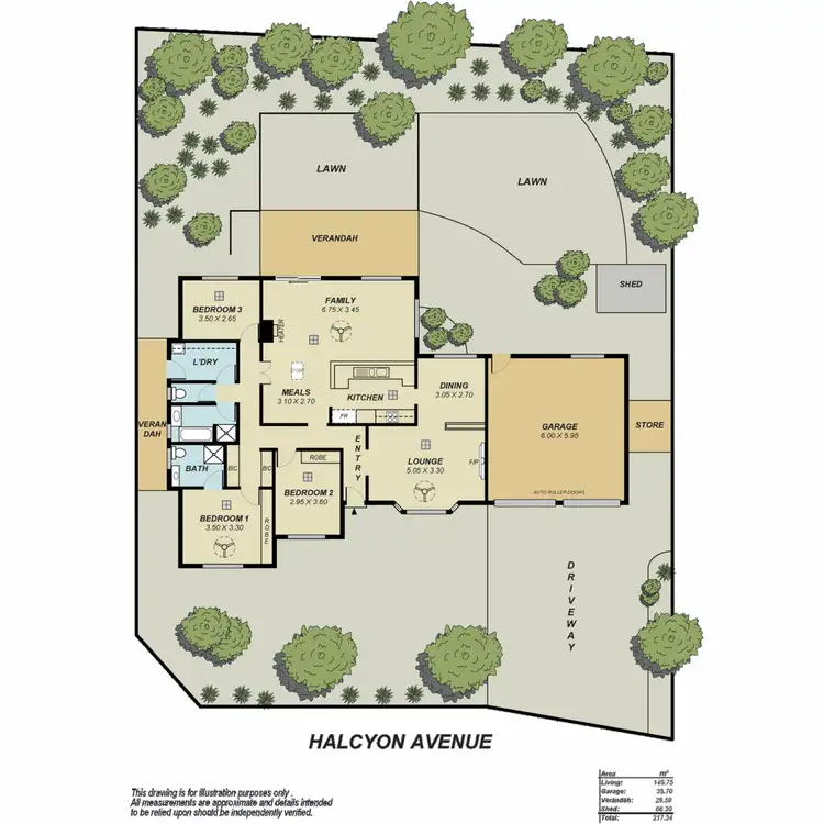 Floorplan of Homely house listing, 14 Halcyon Avenue, Greenwith SA 5125