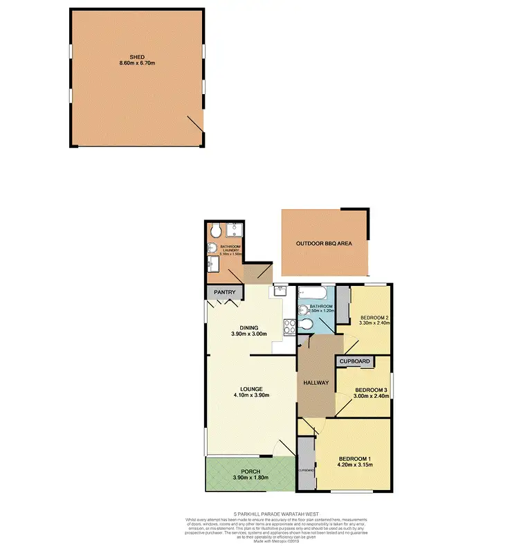 Floorplan of Homely house listing, 5 Parkhill Parade, Waratah West NSW 2298