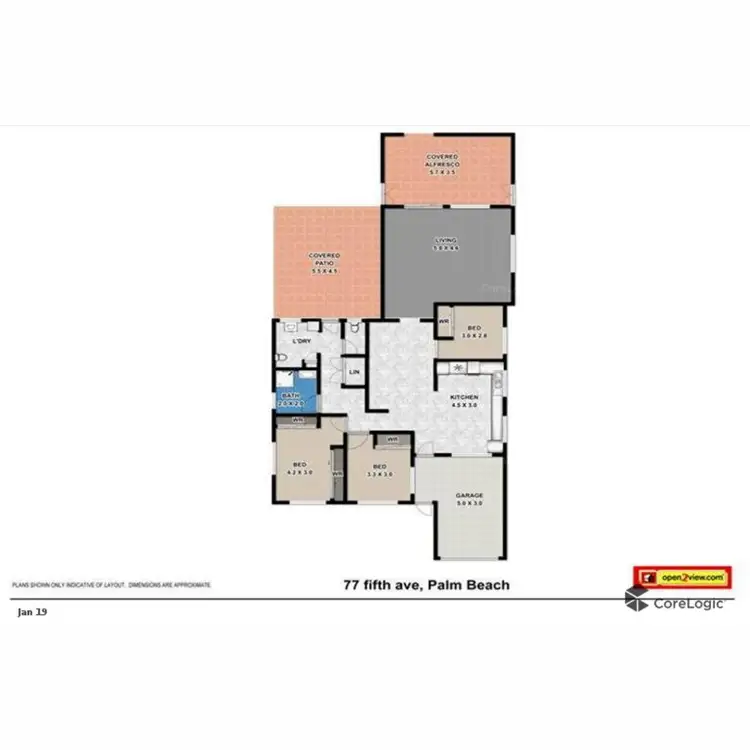 Floorplan of Homely house listing, 77 Fifth Avenue, Palm Beach QLD 4221