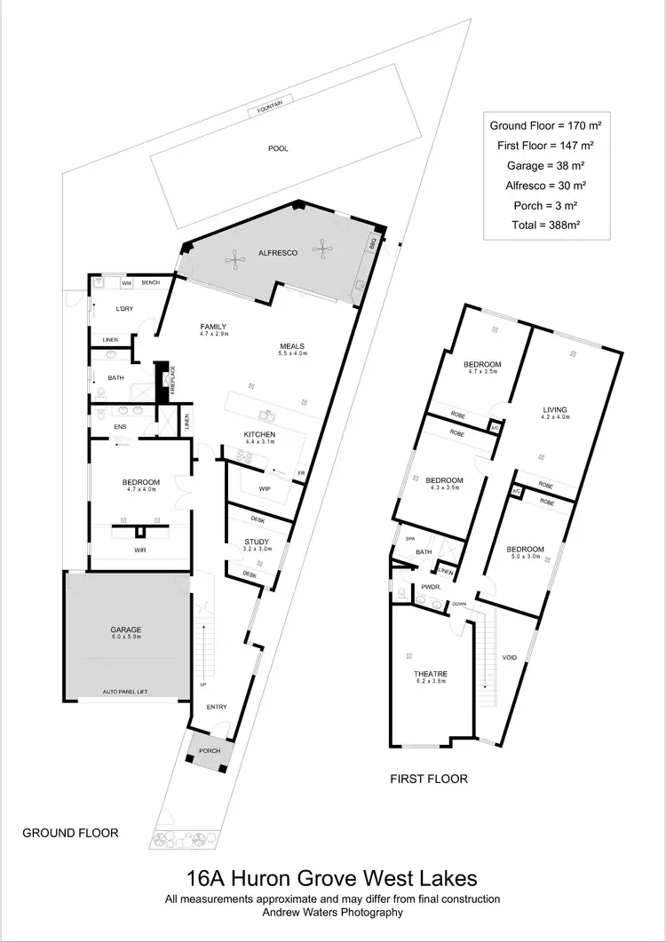 Floorplan of Homely house listing, 16a Huron Grove, West Lakes SA 5021