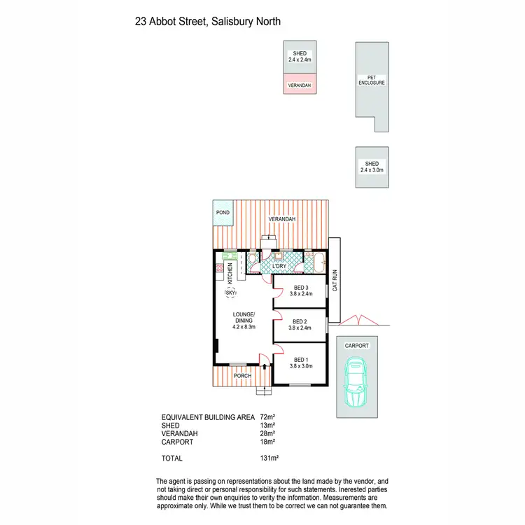 Floorplan of Homely house listing, 23 Abbot Street, Salisbury North SA 5108