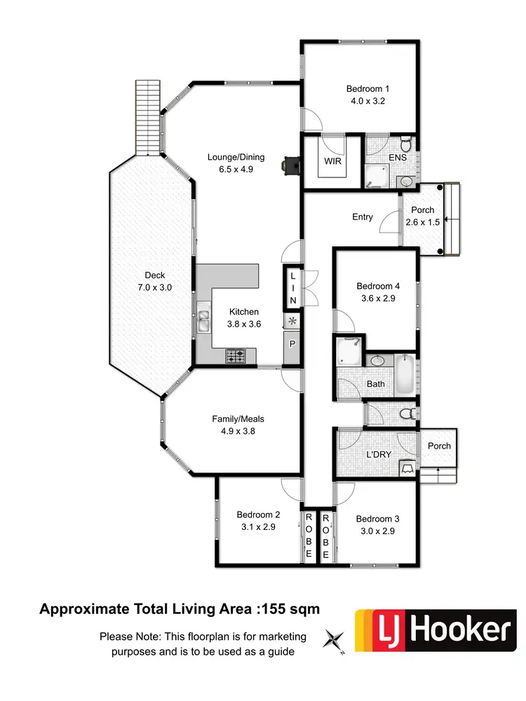 Floorplan of Homely house listing, 42 Grevillea Avenue, Old Beach TAS 7017