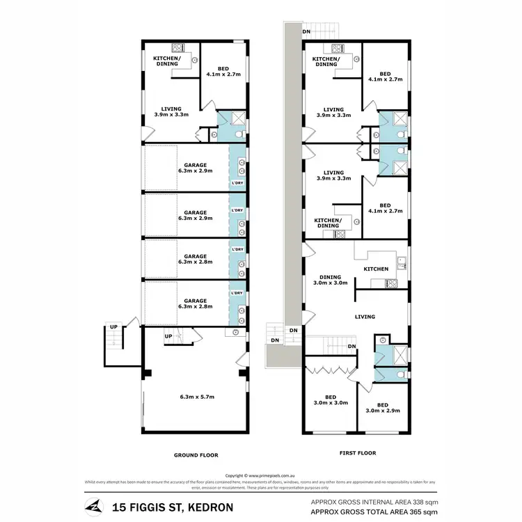 Floorplan of Homely block of units listing, 15 Figgis Street, Kedron QLD 4031