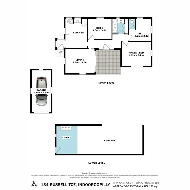 Floorplan of Homely house listing, 134 Russell Terrace, Indooroopilly QLD 4068