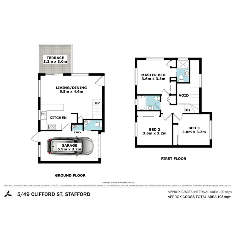 Floorplan of Homely townhouse listing, 5/49 Clifford Street, Stafford QLD 4053
