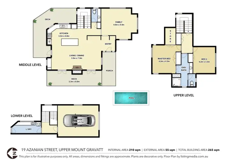 Floorplan of Homely house listing, 19 Azanian Street, Upper Mount Gravatt QLD 4122
