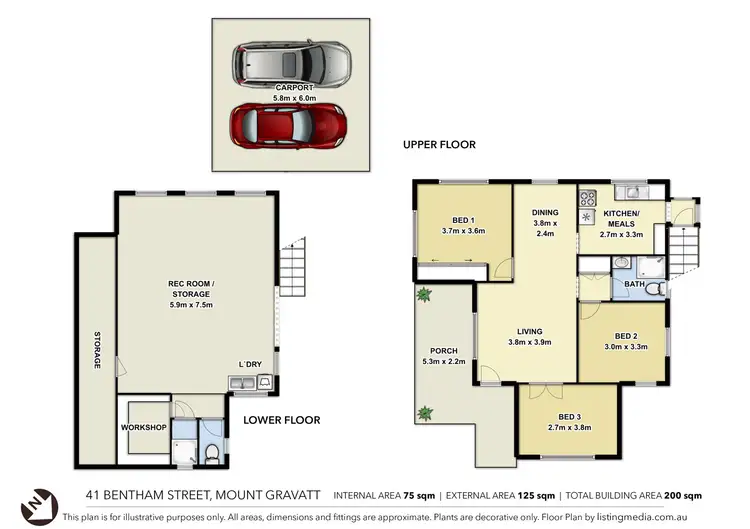 Floorplan of Homely house listing, 41 Bentham Street, Mount Gravatt QLD 4122