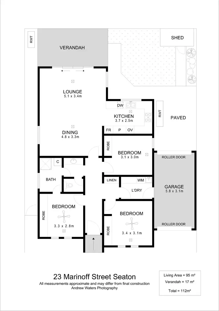 Floorplan of Homely house listing, 23 Marinoff Street, Seaton SA 5023