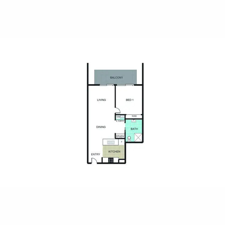 Floorplan of Homely apartment listing, 408/1 Watkin Street, Bruce ACT 2617