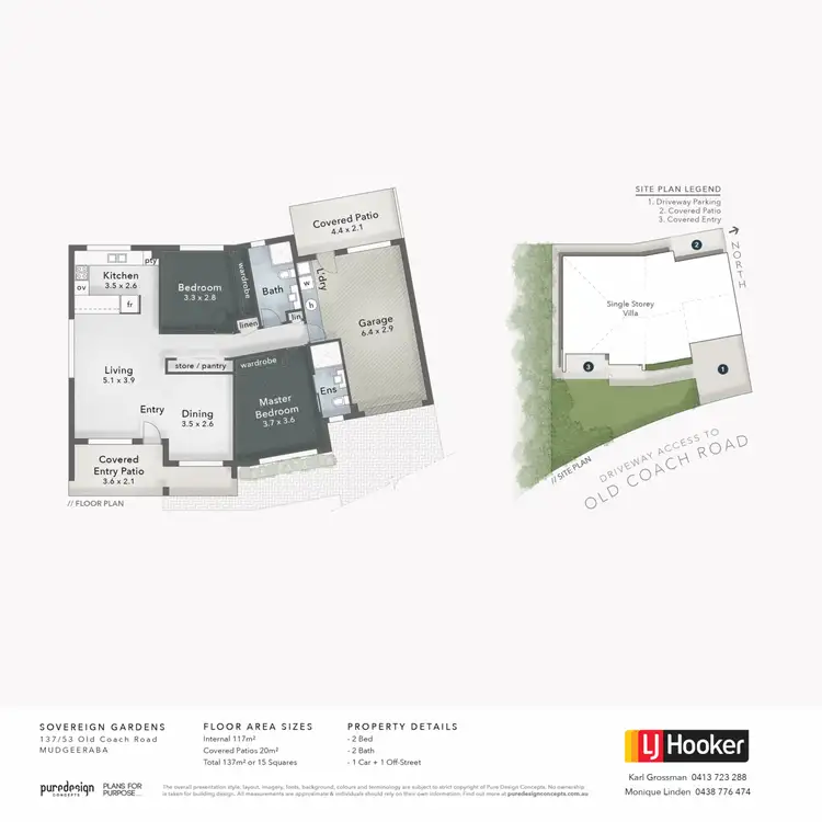 Floorplan of Homely villa listing, 137/53 Old Coach Road, Tallai QLD 4213