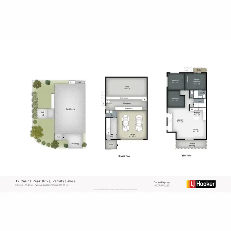 Floorplan of Homely house listing, 17 Carina Peak Drive, Varsity Lakes QLD 4227