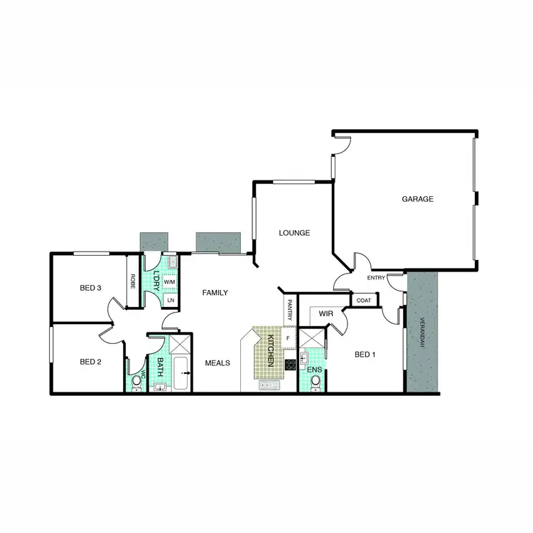 Floorplan of Homely house listing, 10 Leonard Close, Dunlop ACT 2615