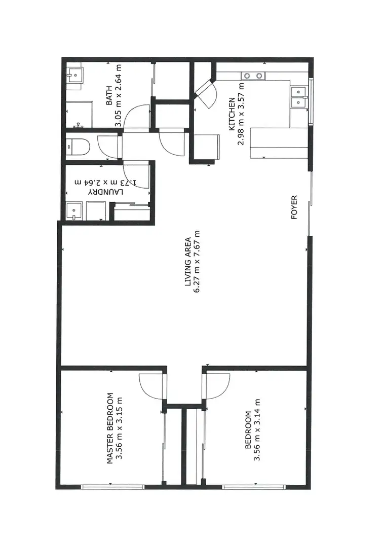 Floorplan of Homely unit listing, 9/478 Campbell Street, Swan Hill VIC 3585