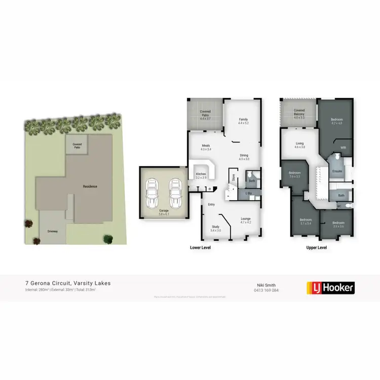 Floorplan of Homely house listing, 7 Gerona Circuit, Varsity Lakes QLD 4227