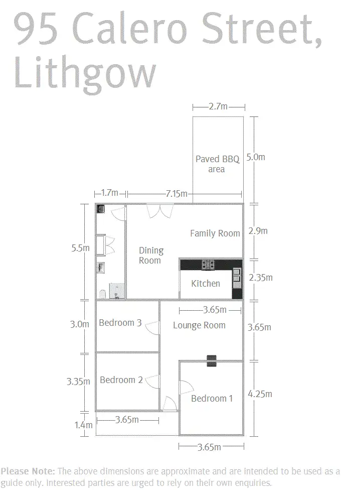 Floorplan of Homely house listing, 95 Calero Street, Lithgow NSW 2790