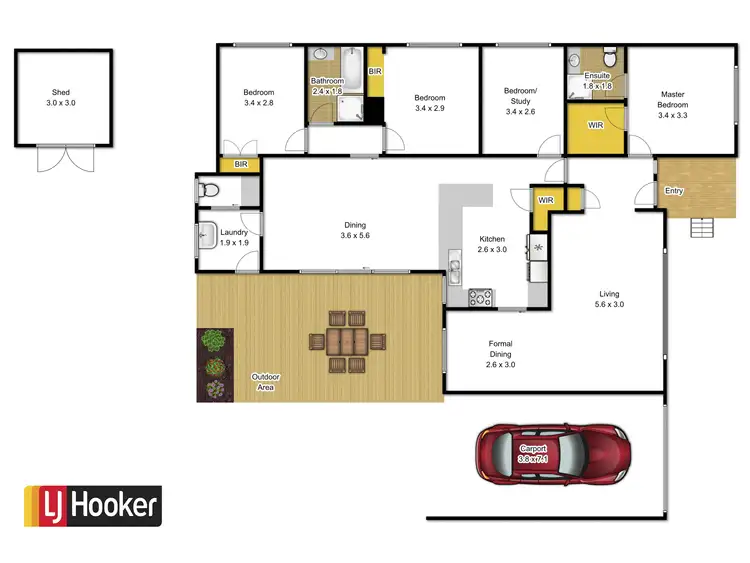 Floorplan of Homely house listing, 25 Rangeview Drive, Traralgon VIC 3844