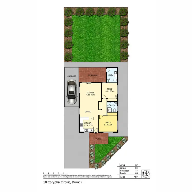 Floorplan of Homely house listing, 10 Corypha Circuit, Durack NT 830