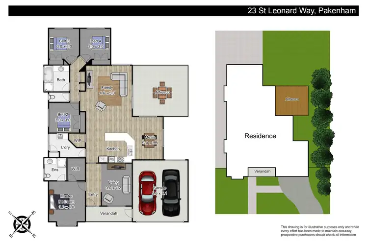 Floorplan of Homely house listing, 23 St Leonard Way, Pakenham VIC 3810