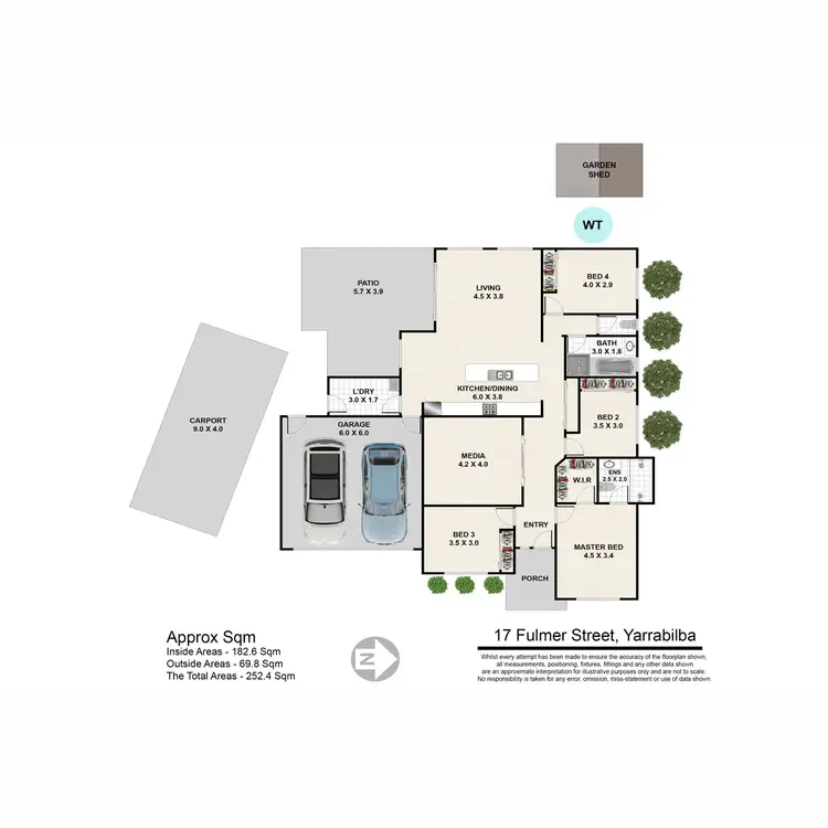 Floorplan of Homely house listing, 17 Fulmer Street, Yarrabilba QLD 4207