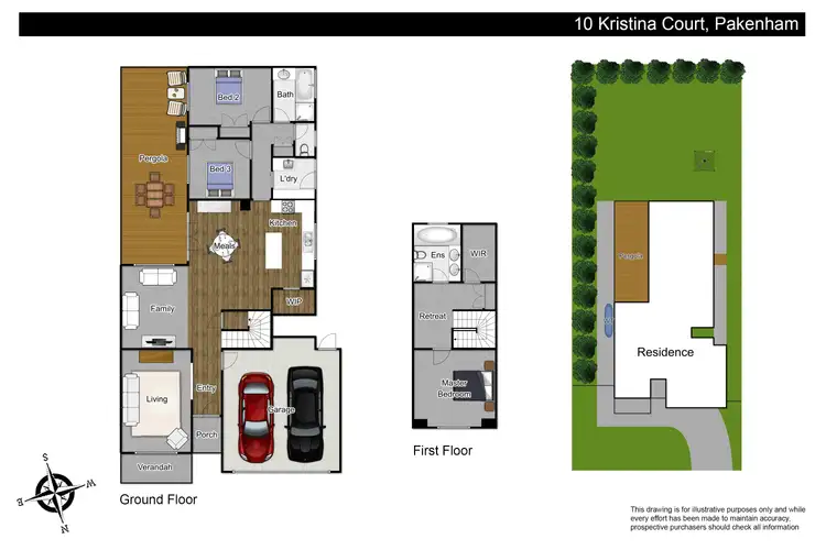 Floorplan of Homely house listing, 10 Kristina Court, Pakenham VIC 3810