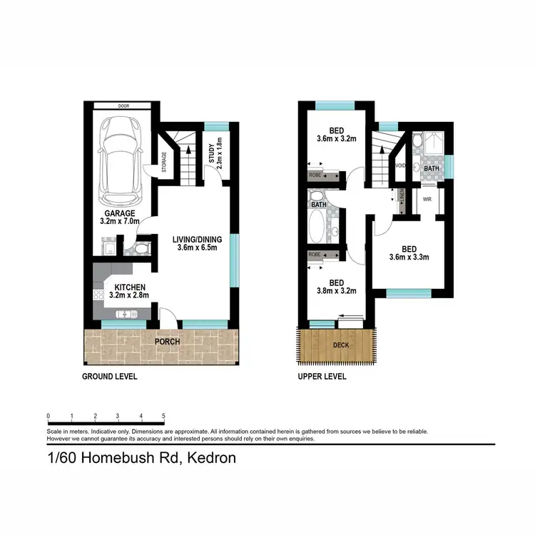 Floorplan of Homely townhouse listing, 1/60-62 Homebush Road, Kedron QLD 4031