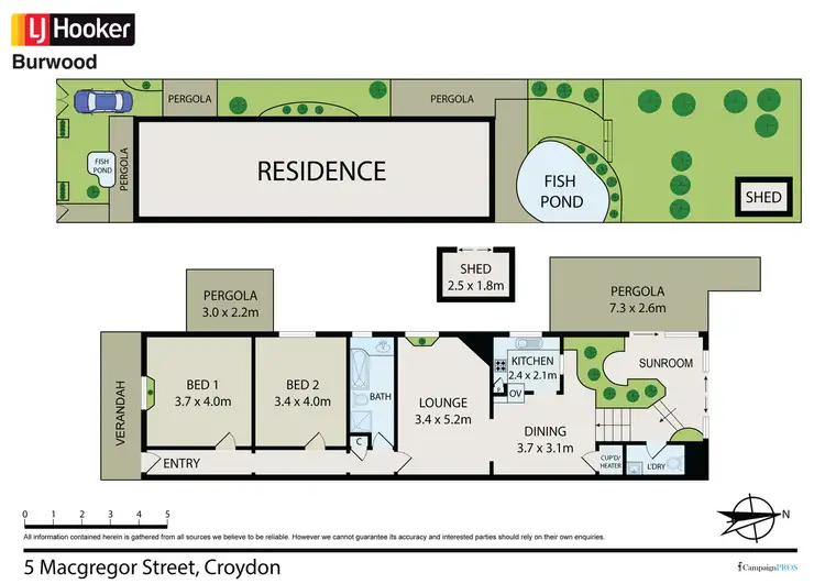 Floorplan of Homely house listing, 5 Macgregor Street, Croydon NSW 2132
