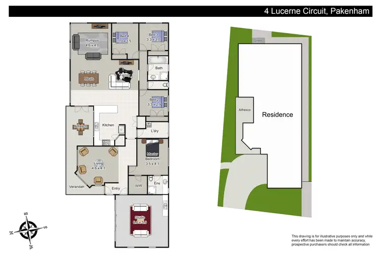 Floorplan of Homely house listing, 4 Lucerne Circuit, Pakenham VIC 3810