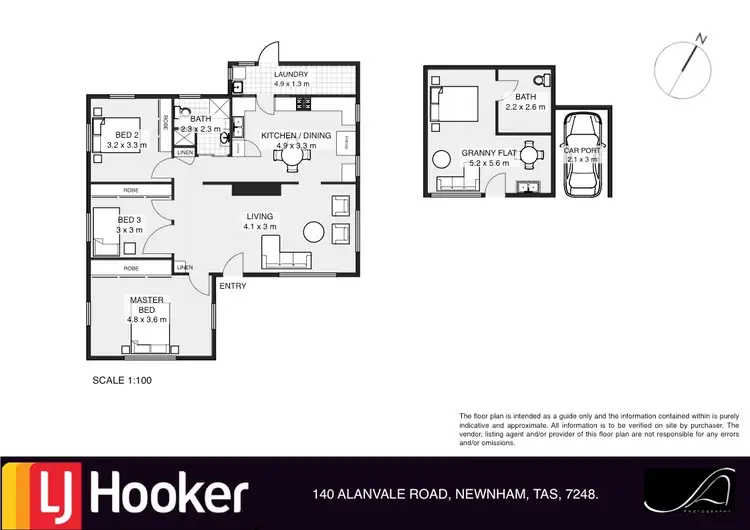 Floorplan of Homely house listing, 140 Alanvale Road, Newnham TAS 7248