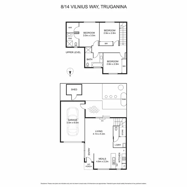 Floorplan of Homely townhouse listing, 8/12-14 Vilnius Way, Truganina VIC 3029
