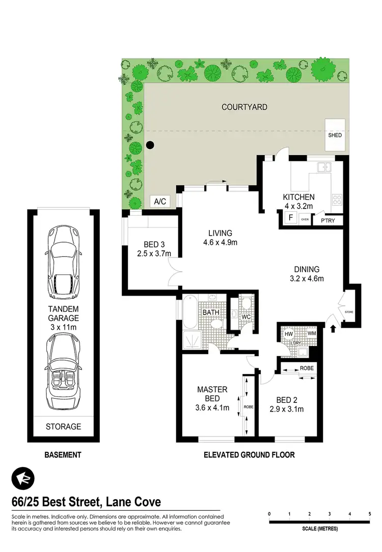 Floorplan of Homely unit listing, 66/25 Best Street, Lane Cove NSW 2066
